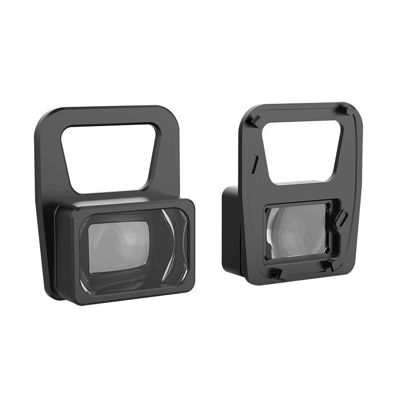 Camera lens filter set with protective frame, dark gray