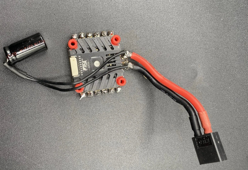 T-MOTOR F45A V2.0 4-in-1 ESC with red/black wires and signal connector