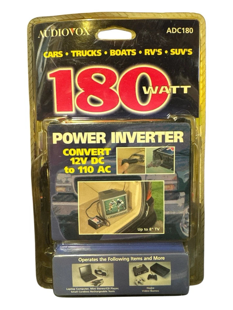 NEW Audiovox adc180 180-Watt, 360-Watt Peak DC to AC Power Inverter with New ?