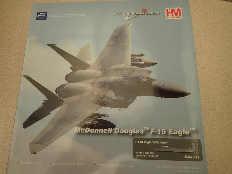 1:72 F-15C Eagle model aircraft kit box with McDonnell Douglas artwork