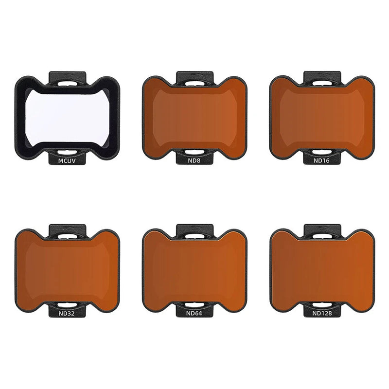 Drone ND and UV filter set with MCUV, ND8, ND16, ND32, ND64, ND128