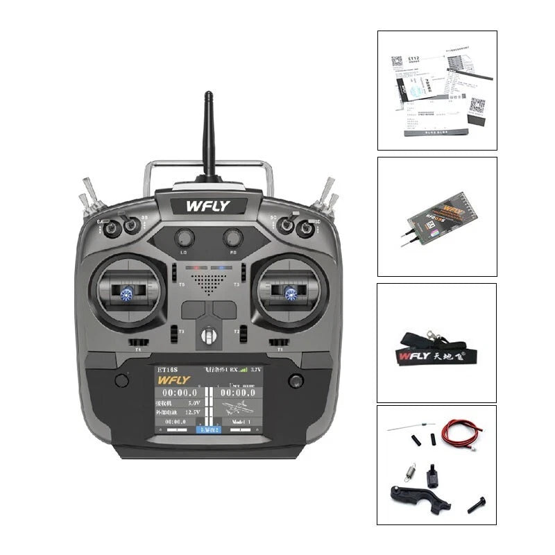 WFLY ET16S 16CH RC Controller Remote Right Hand Throttle Fixed Wing FPV RCs