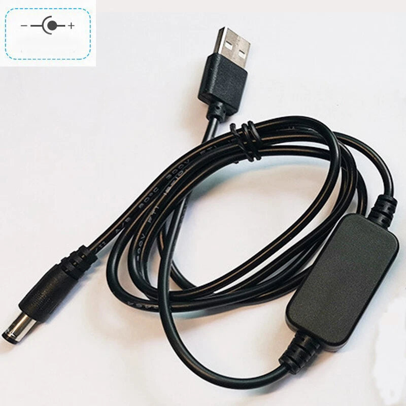 1PCS USB DC-DC Adapter 3.5/4.0/5.5mm Connector 9V/12V Jack Power Cable Plug LED