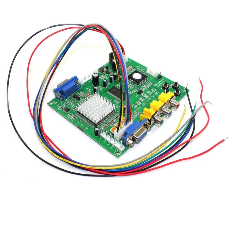 Video Converter Board CGA EGA YUV RGB to VGA HD Arcade Jamma 1 Channel Relay Mod