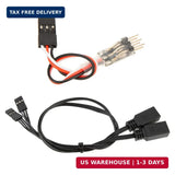 3PCS Mini RC Servo Extension Cable Wire Splitter for Cars, Airplanes, Robots, Du Converter