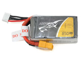 3S LiPo battery pack with XT-60 connector, gray case and red/black leads