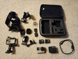 GoPro HERO4 Action Camera - Silver + accessories, case, extra battery + charger