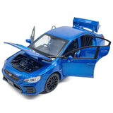 1/30 Subaru WRX STI Model Toy Car Diecast Toy Vehicle Boys Toys Kids Gifts Blue