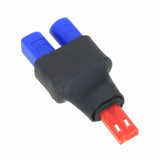 EC3 to JST male no-wire adapter with black housing, blue plugs, red JST connector
