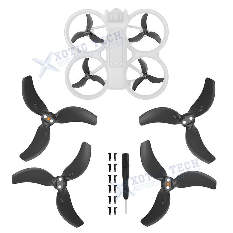 Black Propellers Replacement Prop Blades 3032S Low Noise Wings For DJI Avata 2