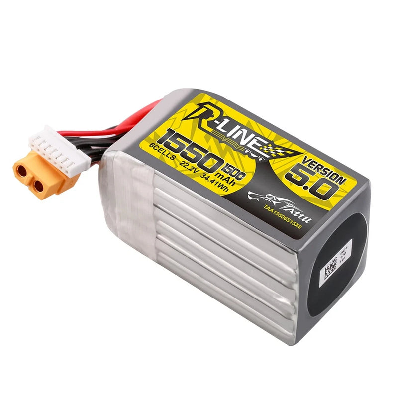For FPV Version 5.0 1550mAh 150C 22.2V 6S Battery XT60 Plug