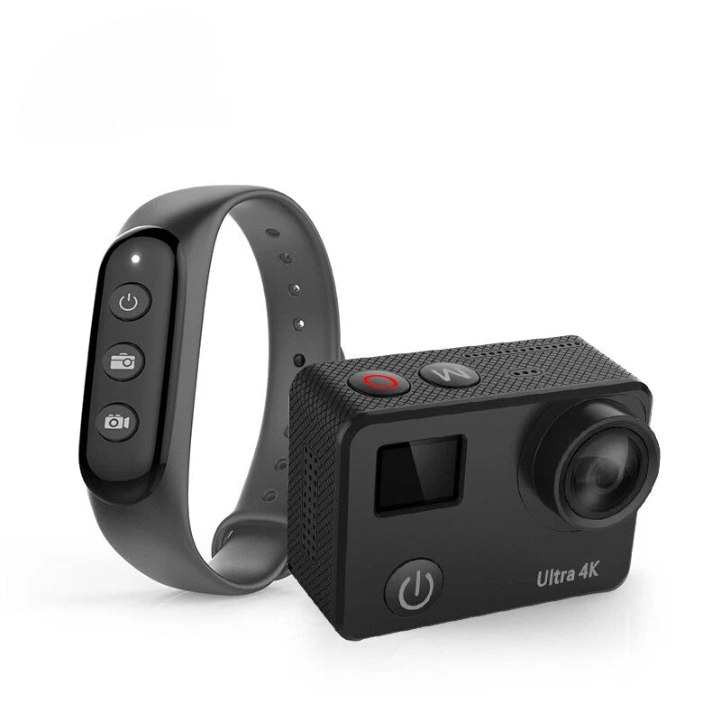Outdoor Mini Cam Wifi 4k Sport Video Touch Dual Screen Waterproof Action Camera