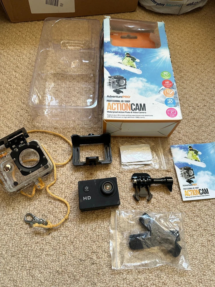 Under water action camera boxed with extras