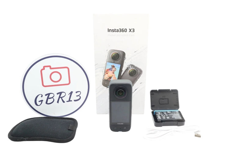 Insta360 X3 360 Degree Action Camera 4K Video, 48MP, Waterproof, Good Condition
