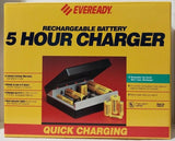 VTG Eveready Rechargeable Battery 5 Hour Charger Quick Charging Model FCC8-PA Battery