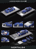 Mortal 1:64 S14 240SX Kouki JDM Sport Coupe DiecaCa Model Car with Parts Blue