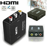 For PS2 PS3 SKY HDTV 1080P Mini RCA Composite CVBS AV to HDMI Converter Adapter