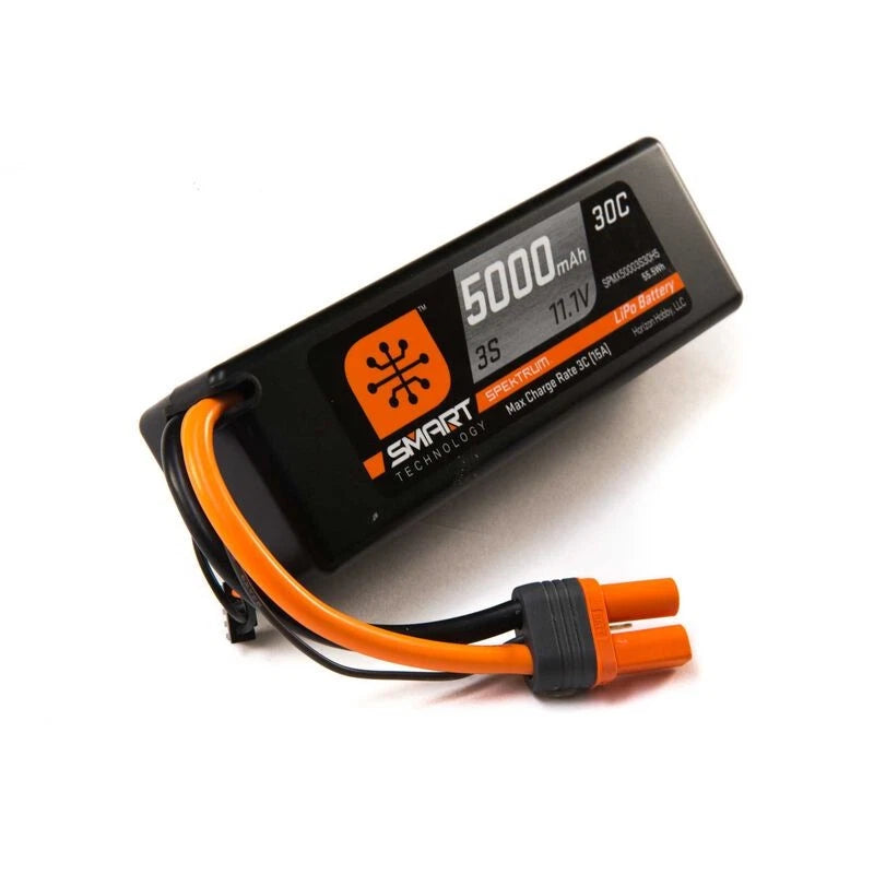 11.1V 5000mAh 3S 30C Smart Hardcase LiPo Battery: IC5 Battery