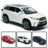 1:32 Toyota Highlander Model Car Alloy Diecast Toy Vehicle Collection Kids Gift Battery