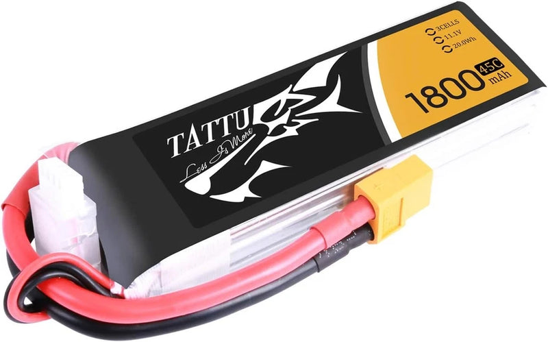 11.1V 1800mAh 3S 45C LiPo Battery Pack with XT60 Plug for Skylark M4 FPV250 Battery