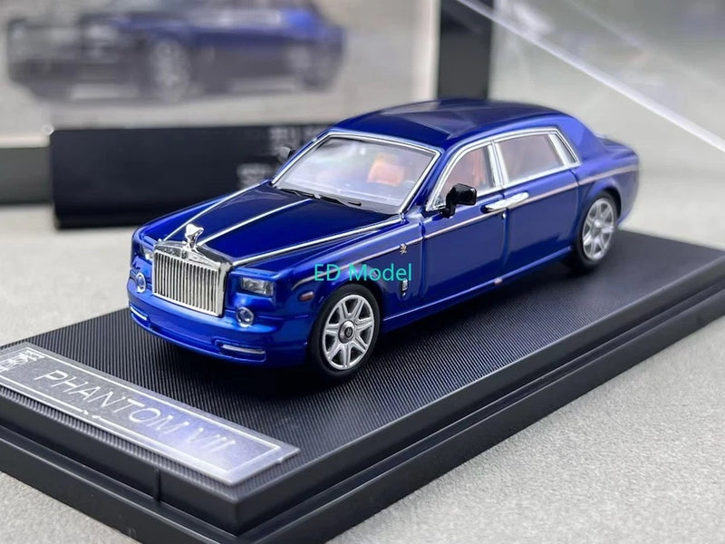 BN SW 1:64 Blue Phantom VII 7 Luxury Sedan Sports Model Diecast Metal Car
