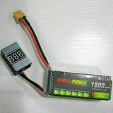 Lipo Battery Low Voltage Tester BBX1-8S Buzzer Alarm LED Indicator Checker BSH