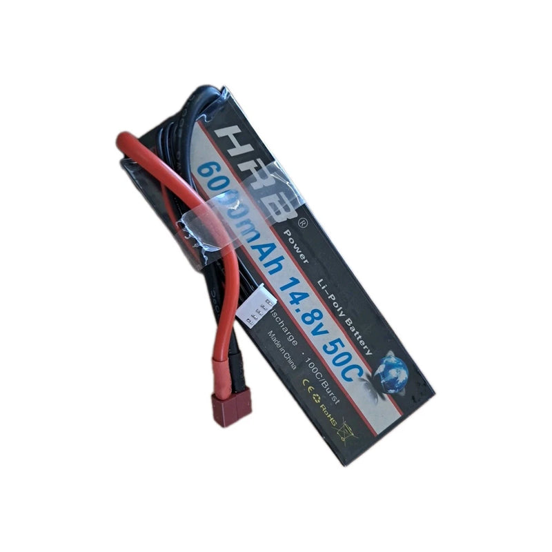 HRB 4S LiPo Battery 14.8V 6000mAh 50C 100C T-R for RC Helicopter Car Truck Boat