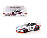 Tarmac Works 1:64 Old & New 997 Porsche 977 White Diecast Model Car