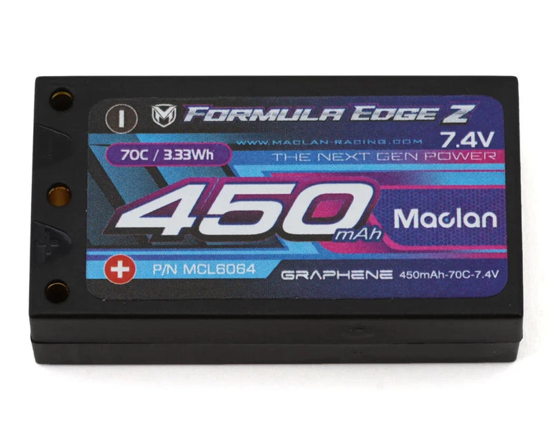 Maclan Formula Edge Z 2S 70C Micro LiPo Battery (7.4V/450mAh) [MCL6064] Battery
