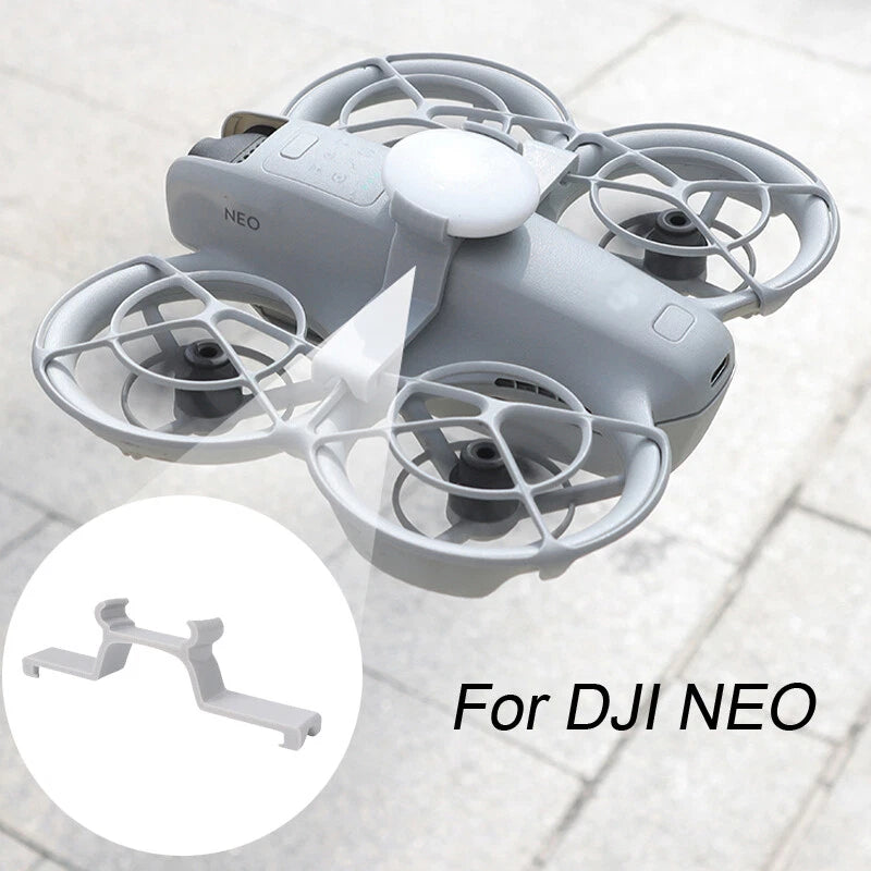 Lightweight AirTag bracket mount holder for DJI NEO, white plastic mounting clips