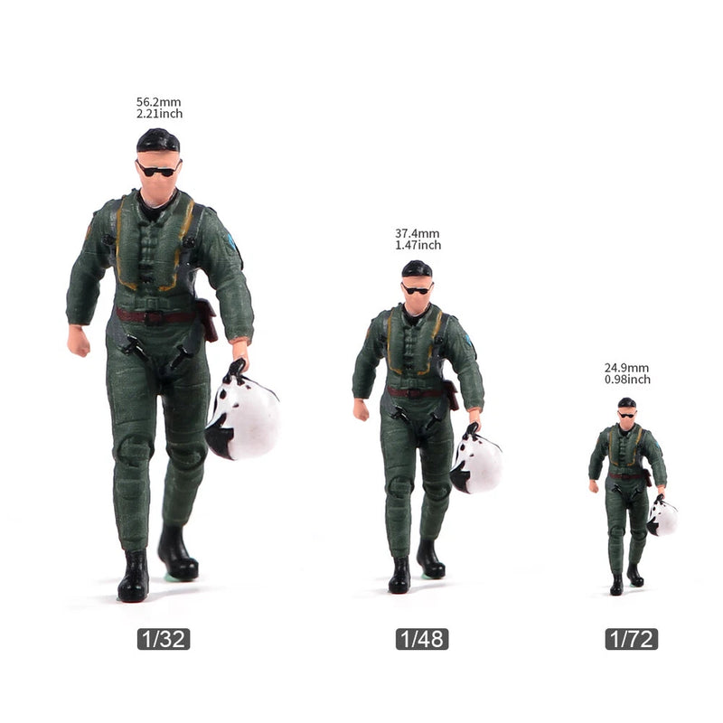 Pilot Man Soldier Scene Props Miniatures Figures Model For Cars Vehicles Toys