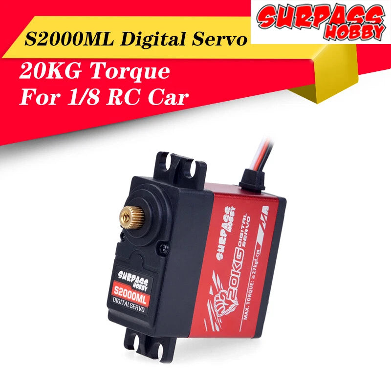 SURPASS Metal Gear 20KG Digital servo for RC Airplane 1/8 RC Monster Car Boat