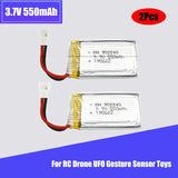 550mAh 3.7V XH2.54 Plug 25C LiPo Battery For RC Drone UFO Gesture Sensor Toys