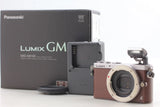 [MINT SC163]  Panasonic DMC-GM1S 16MP Mirrorless Camera Body Brown From Japan #