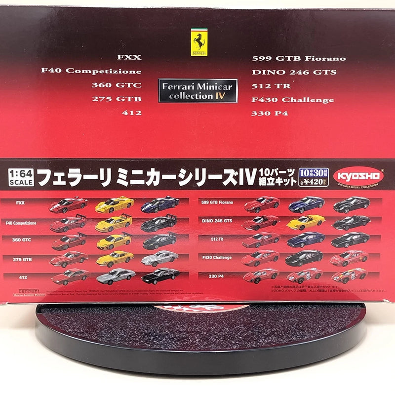 Kyosho 1/64 Ferrari Minicar collection 4 IV Diecast model FXX F40 512TR 330P4