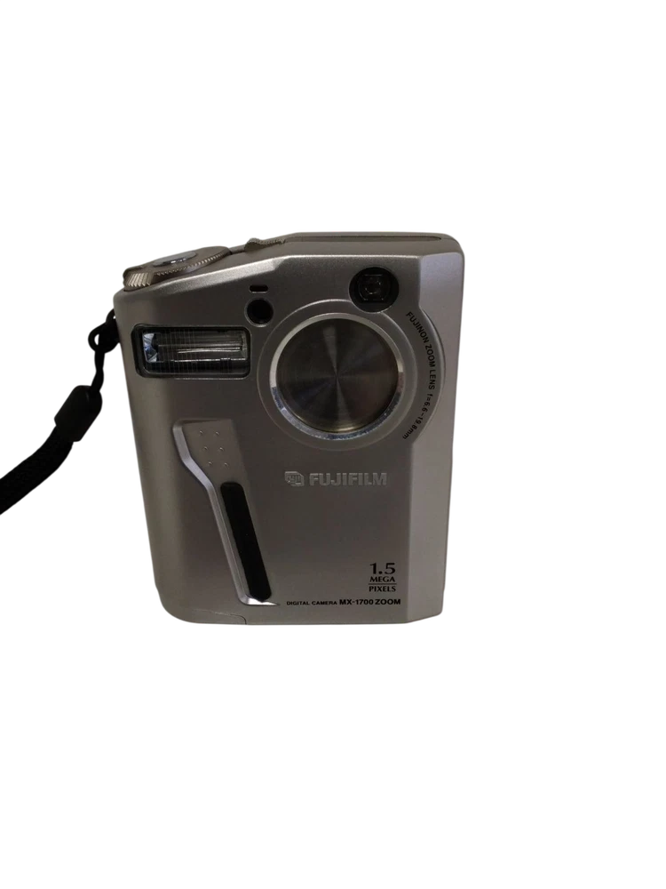 Fujifilm MX-1700 Zoom Digital Camera 1.5 Megapixel Compact Silver Case Vintage
