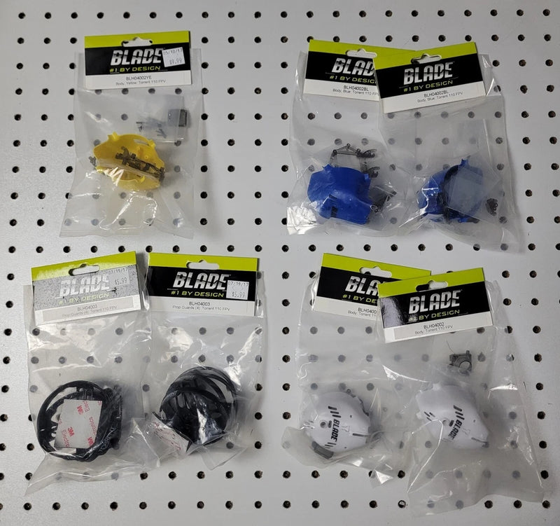 Eflite / Blade Torrent 110 FPV ~ 7 Item Parts Lot ~ RC Quadcopter NIP NOS Body