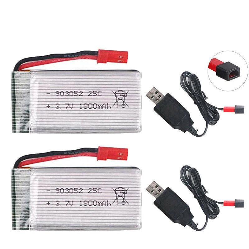 3.7V 1800mAh Lipo Battery for HQ859B HQ898B H11D H11C T64 T04 T05 F28 F29 T56 RC
