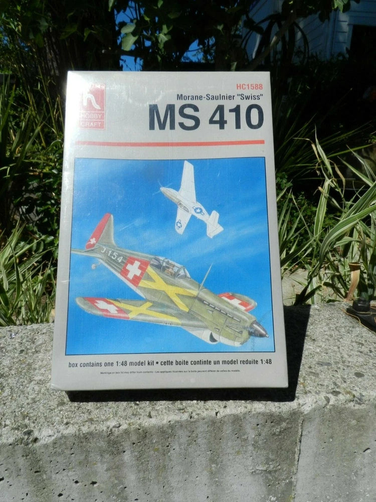 Plastic model airplane kit box for Morane-Saulnier MS 410, scale 1/48, HC158B
