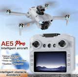 AE5 Pro Intelligent Drone With Obstacle Avoidance, Remote Control With Screen