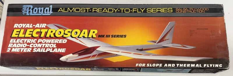 Royal-Air Electrosoar Mk III 2Meter Vintage Electric RC Sailplane ARF Glider