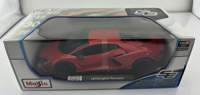 Maisto "Lamborghini Revuelto" Red 1:18 scale. Diecast Model Car. New