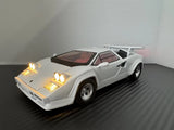 1/24 Lamborghini Countach LP500S Super Car Diecast Model Car Sound Light