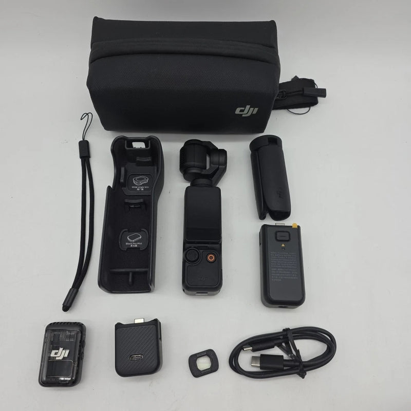 DJI Osmo Pocket 3 Creator Combo Action Camera Kit NO MIC MAGNET- WINDSCREEN