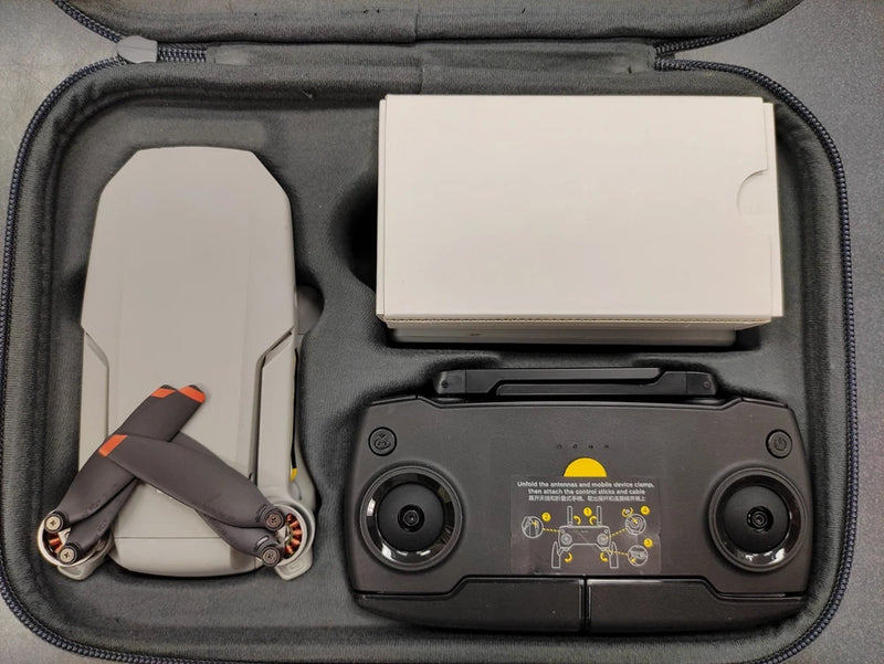 DJI Mini SE drone bundle accessories with controller, battery, and storage case