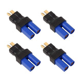 Youme T Male to EC5 Female Adapter Plug for RC LiPo Battery Model Drone 4pc | T Battery