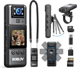 Mini Body Camera with Video: 128G Action Camera, Small Cameras for Vlogging with