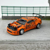 YS 1:64 JDM Orange Silvia S15 4.0 V8 Racing Sports Model Diecast Metal Car B