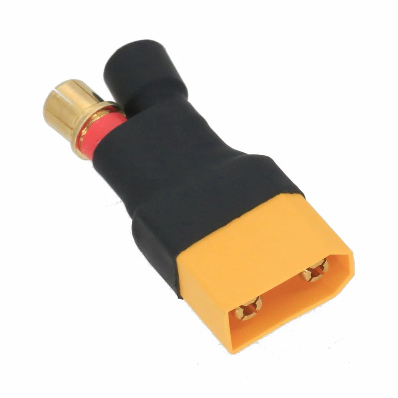 HXT 8mm Male+/Female- to Amass XT90 Male No Wires Adapter For RC Battery Toy FPV