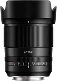 TTArtisan AF 75mm F2 Auto Focus Full Frame Prime Lens For Fuji Fujifilm X-Mount